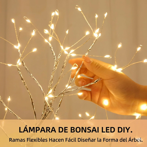 Árbol Bonsái Luminoso LED 108 Luces con Mando a Distancia